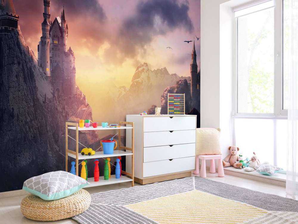 Zamek o zachodzie słońca