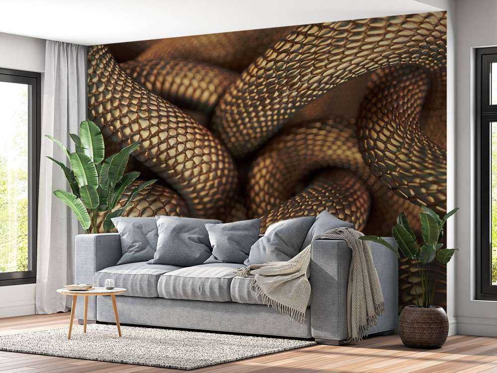 Węże w kolorze brązu