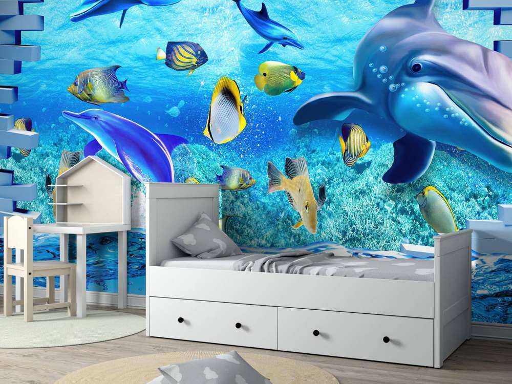 Delfiny za ścianą