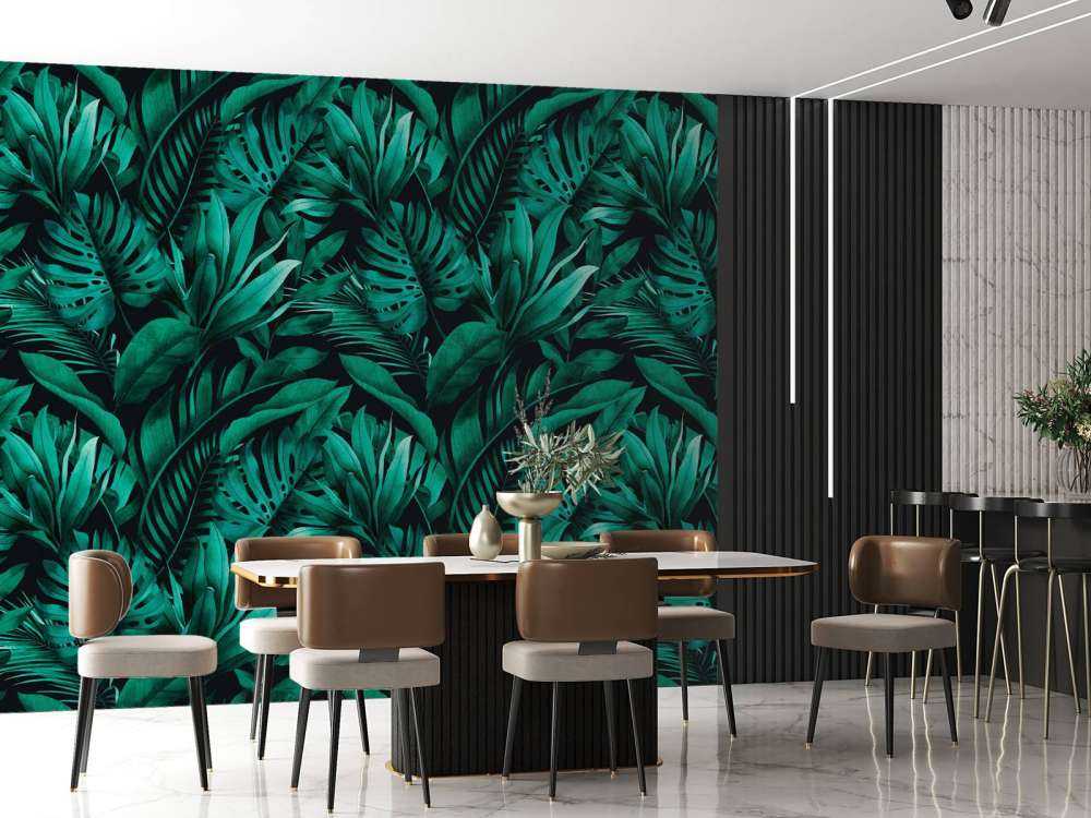 Różne zielone liście