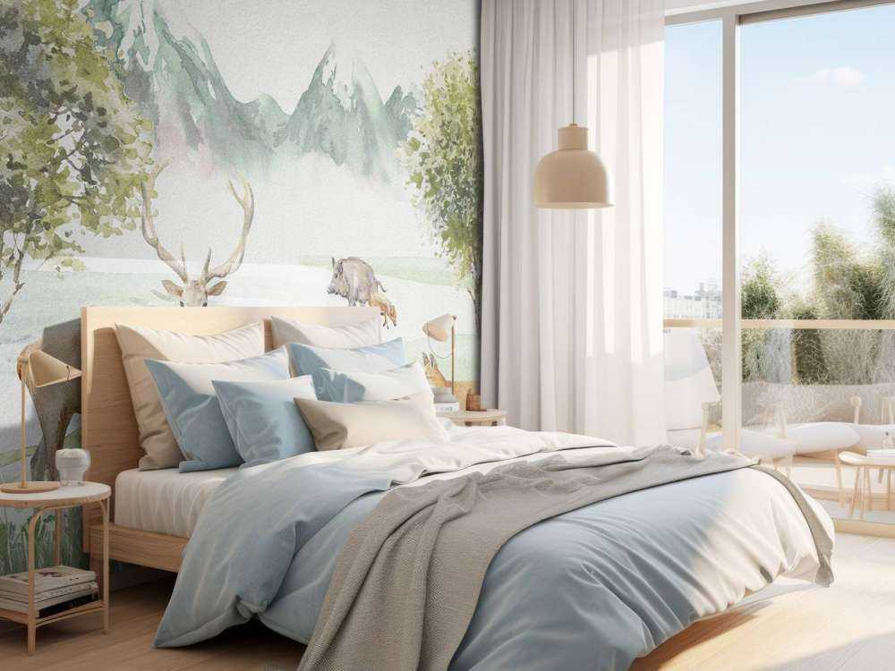 Kolorowe zwierzęta leśne