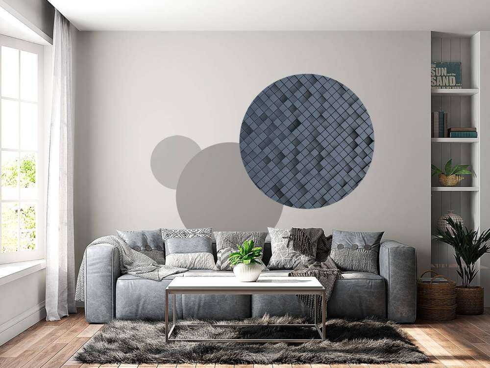 Niebieskie płytki 3D