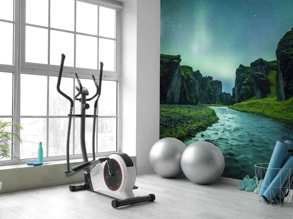 Światła północne nad górami