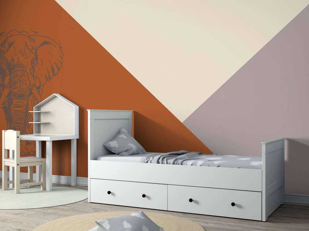 Rdzawe trójkąty ze słoniem