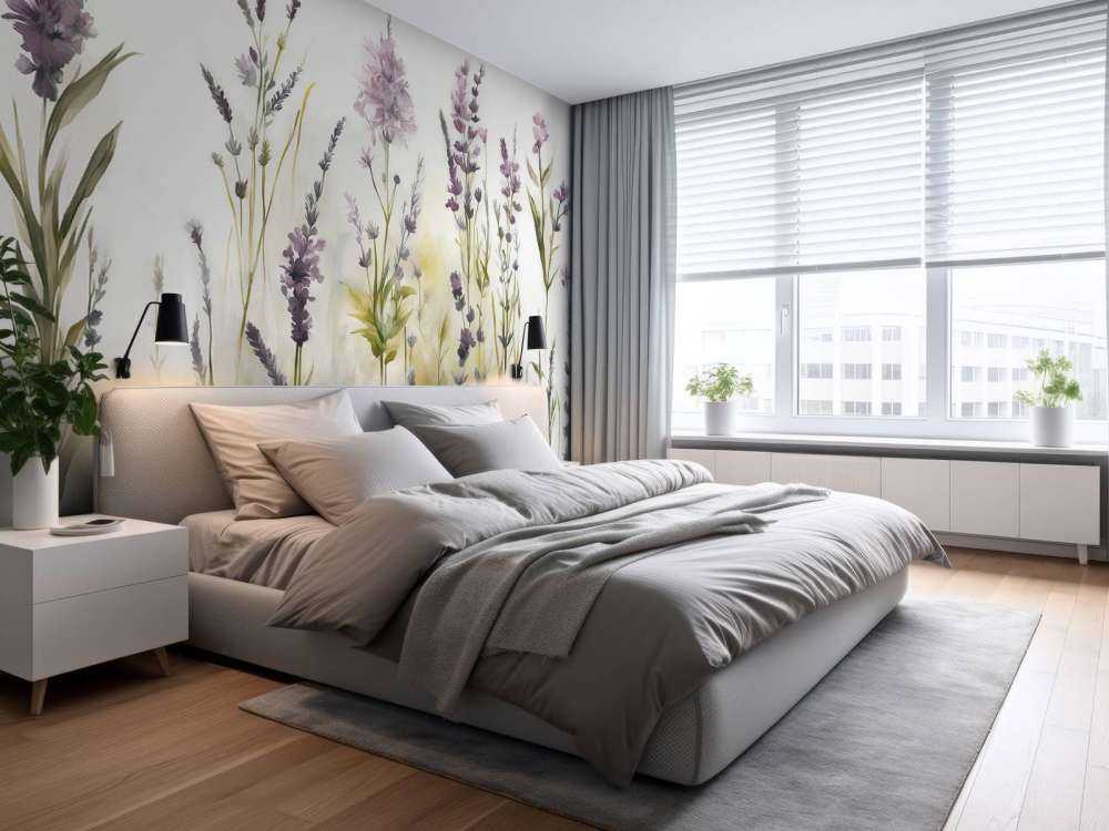 Lawendowa Polana Bezszwowy Ciepły Beż