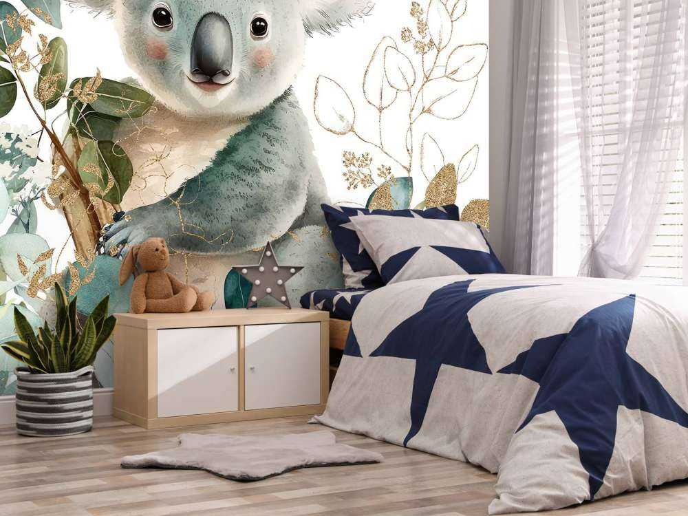 Cieniutki koala w eukalipcie