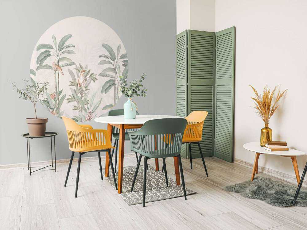 Vintage Jungle Landscape - pastelowy