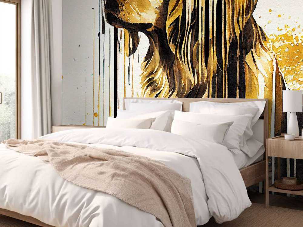 Watercolor Golden Retriever Dog