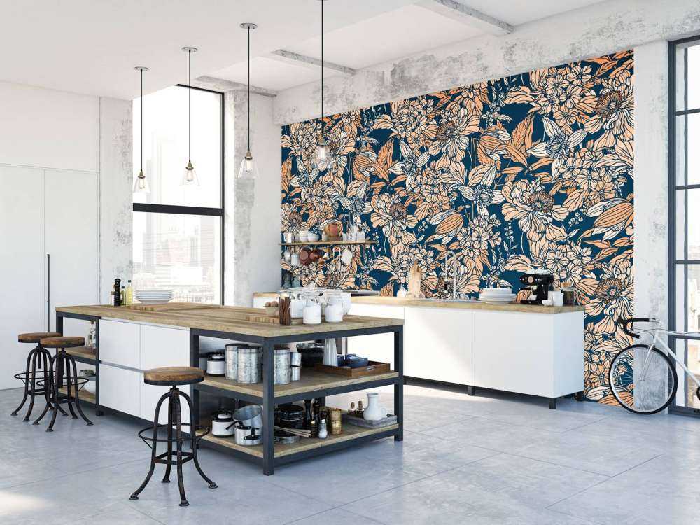 Nocny Ogród Pełen Kwiatów