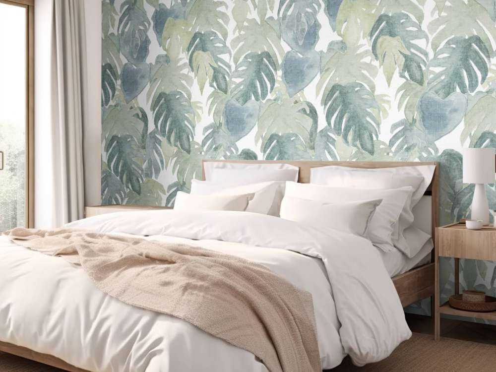 Tropikalne palmy akwarelowe