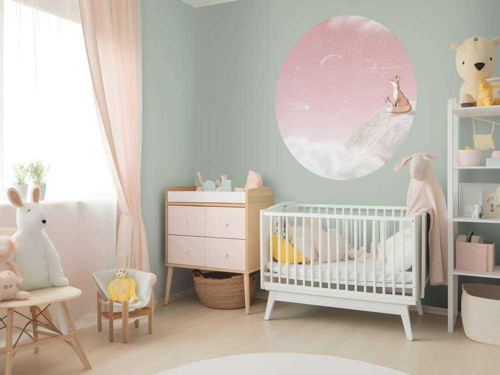 Fox on the Moon - Pink