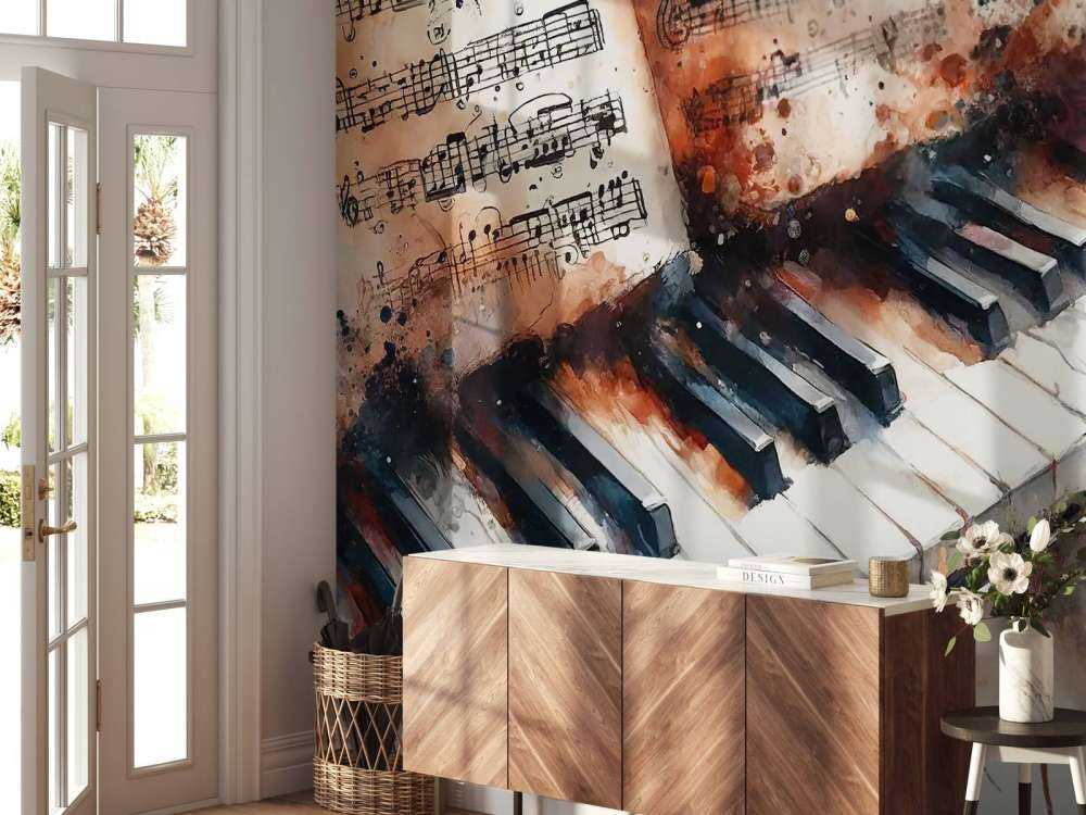 Melodyjna harmonia uchwycona w artystycznych pociągnięciach pędzla