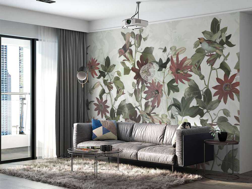 Siedem ptaków w zaczarowanym listowiu - pastelowa zieleń