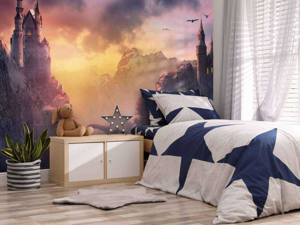 Zamek o zachodzie słońca