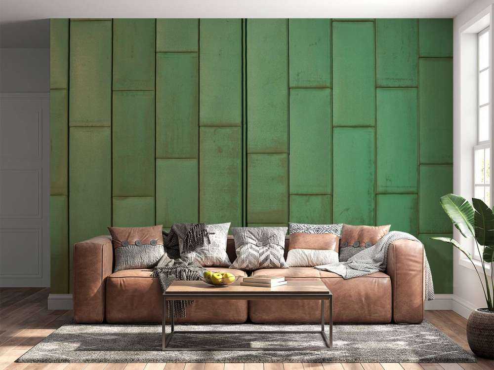 Zielone płytki z miedzi