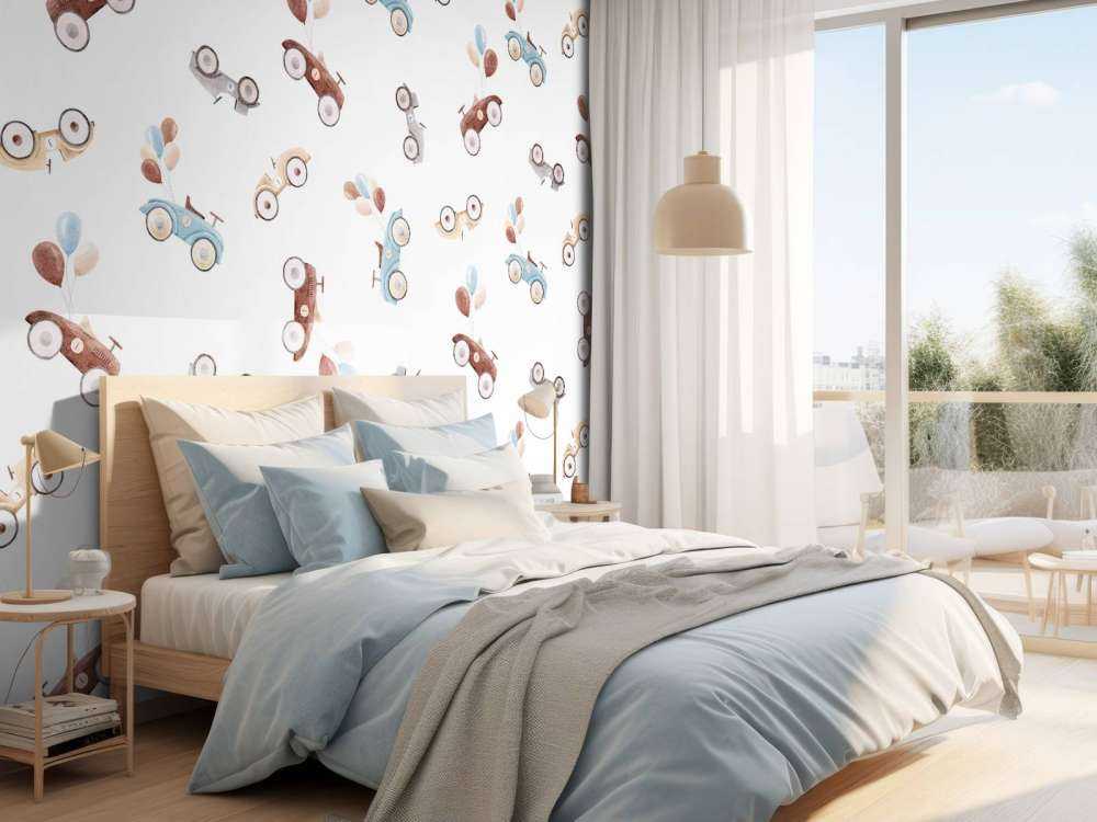 Samochody namalowane akwarelą