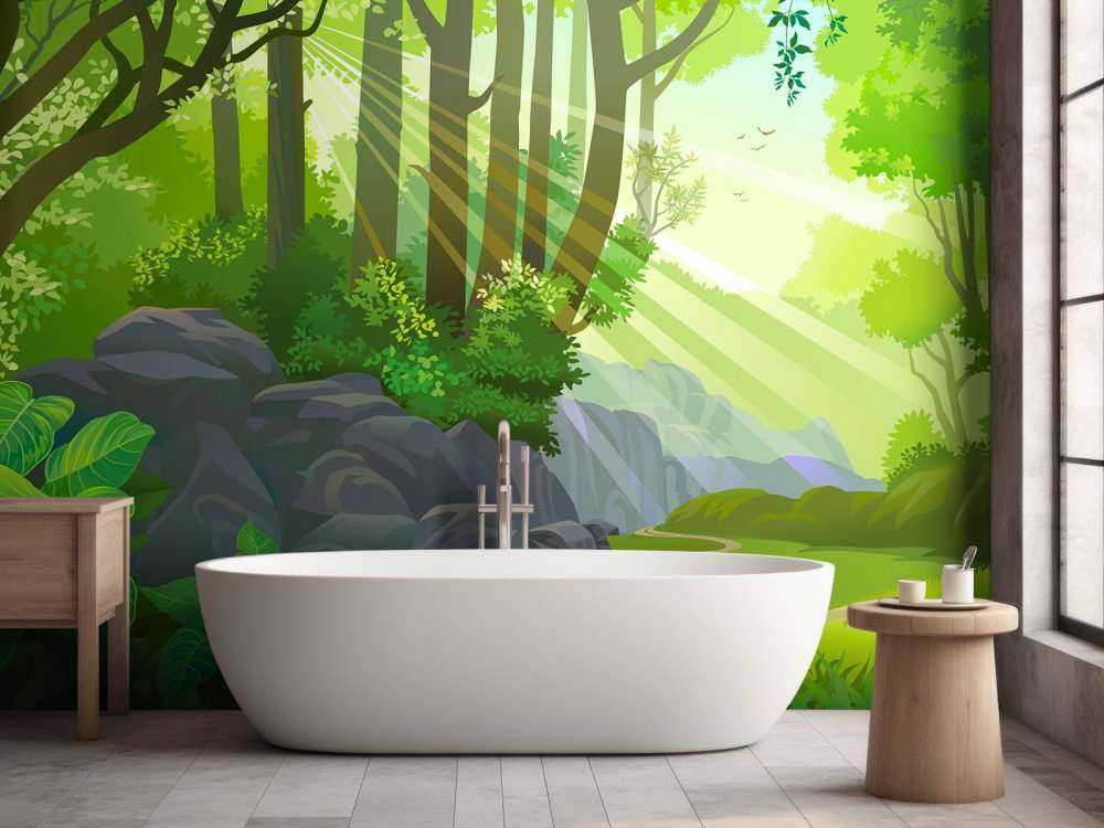 Światło słoneczne w dżungli