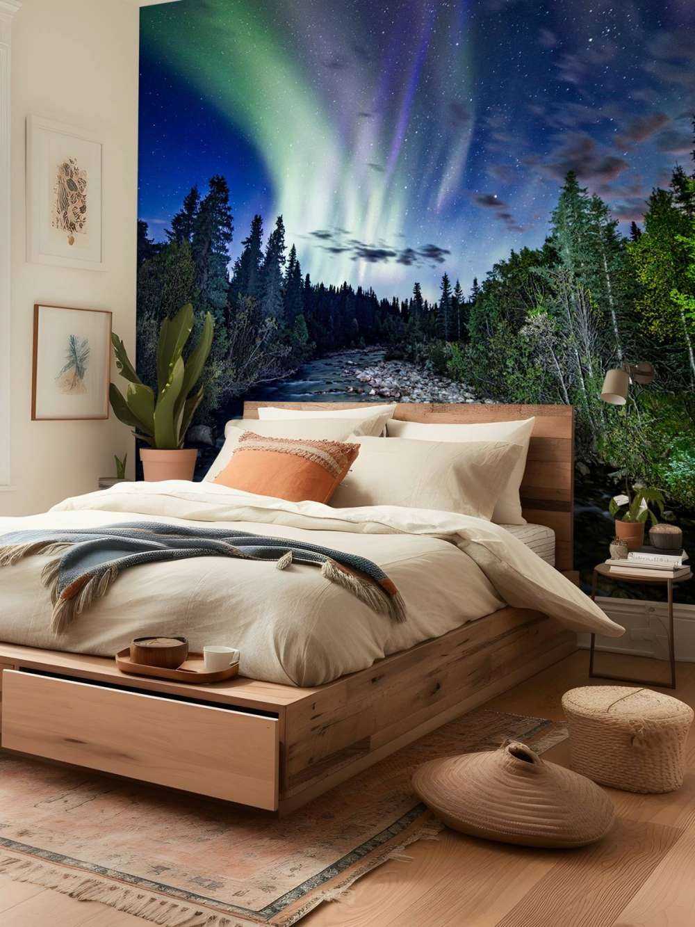 Brooklet podczas światła północnego