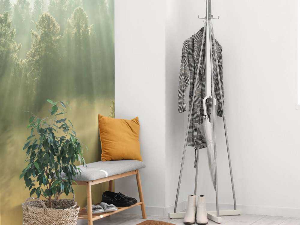 Wschód słońca między wzgórzami