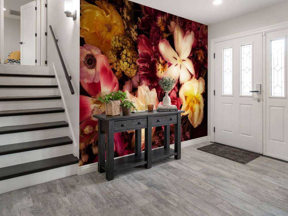 Piękny i kolorowy wianek z kwiatów