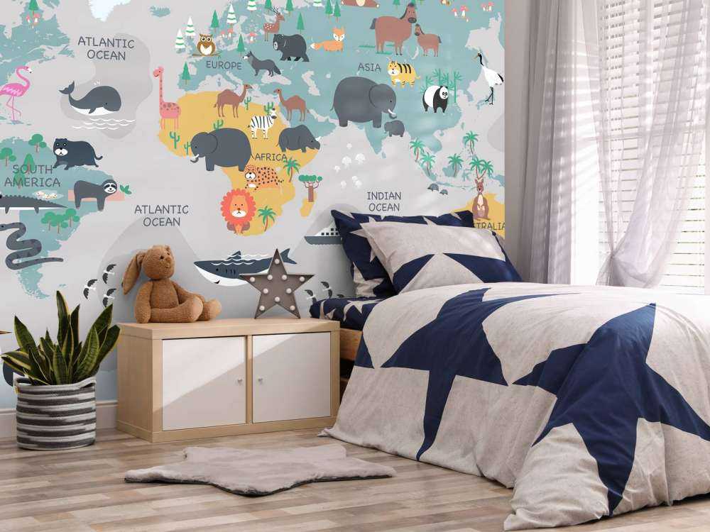 Mapa świata zwierząt