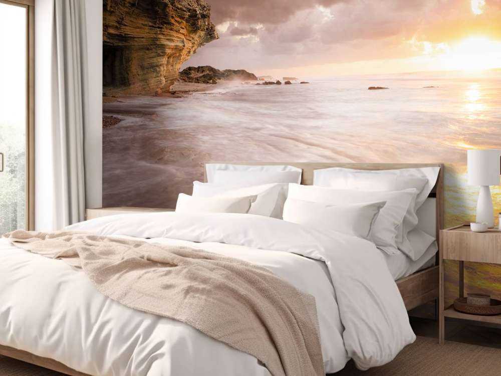 Zachód słońca w skałach