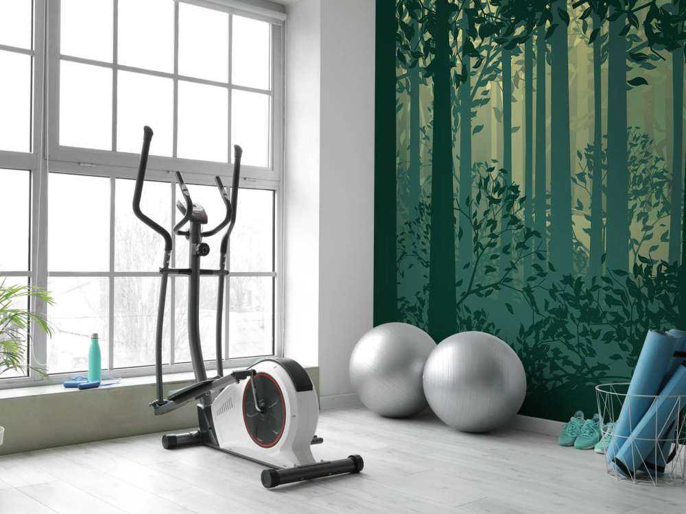 Abstrakcyjny krajobraz leśny