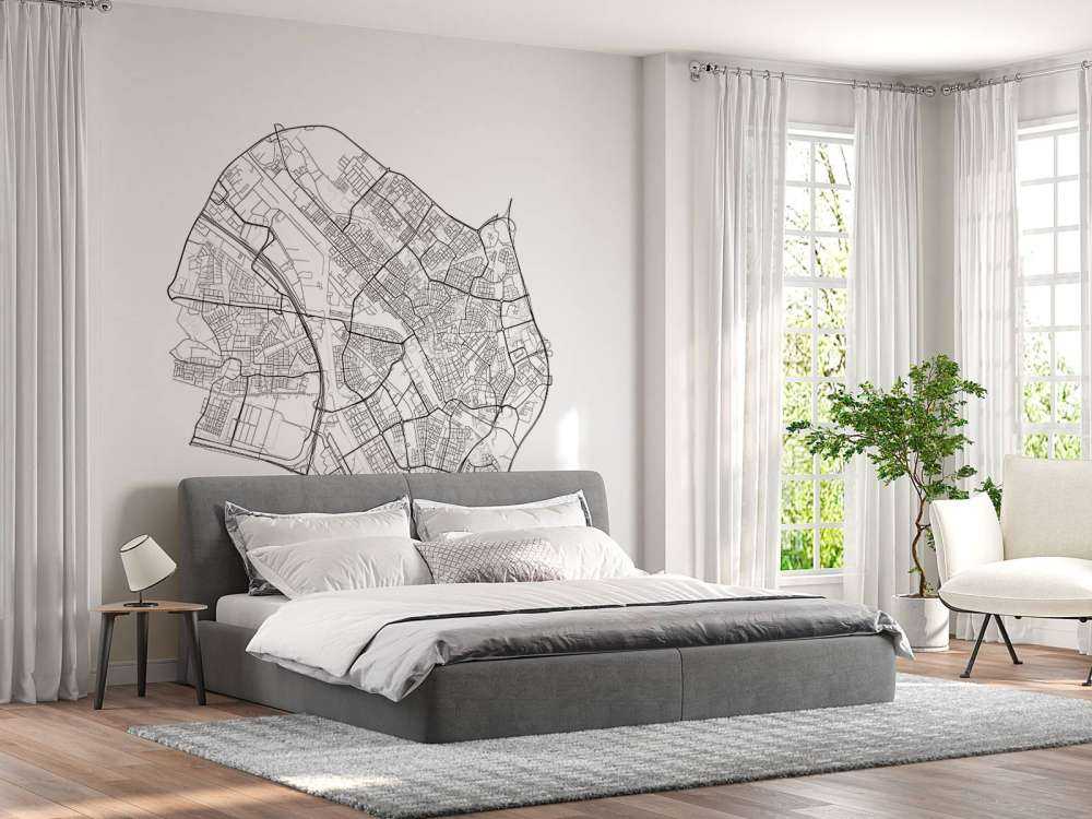 Mapa Utrechtu, biała