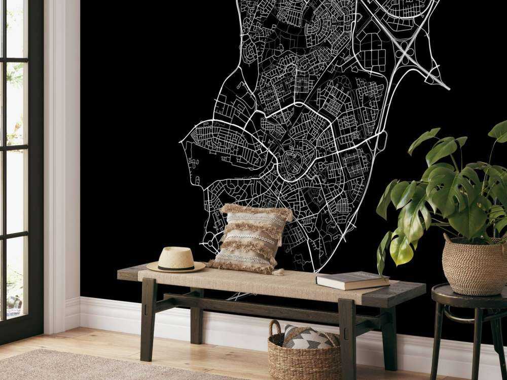 Mapa Amersfoort, czarna