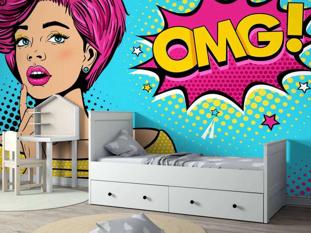 Kobieta w stylu pop-artu