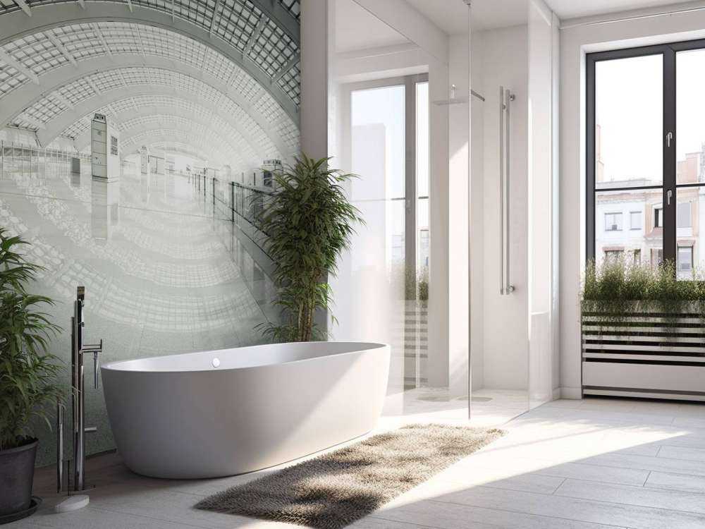 Nowoczesna hala z zaokrągleniem