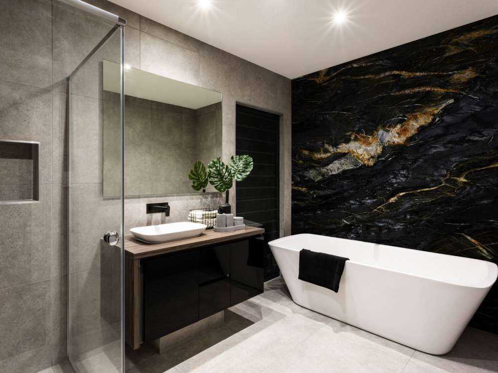 Wytrzymały ciemny marmur