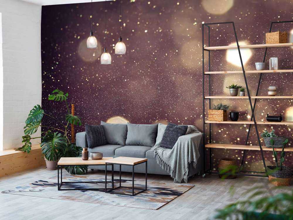 Abstrakcyjne światła z brokatem