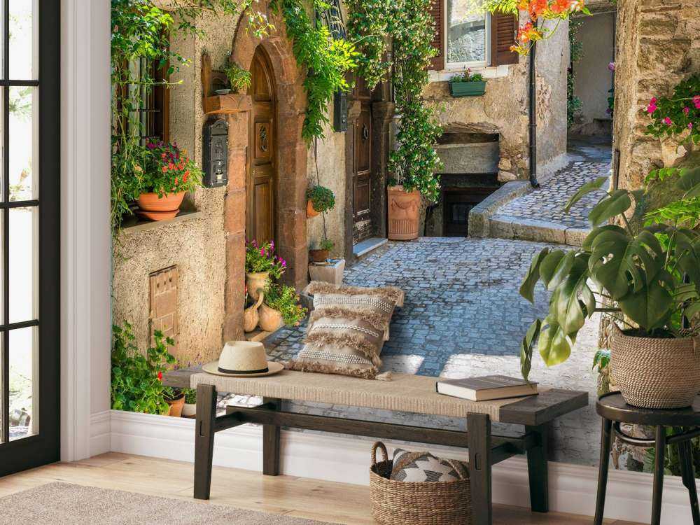 Wiejska wioska w Rzymie