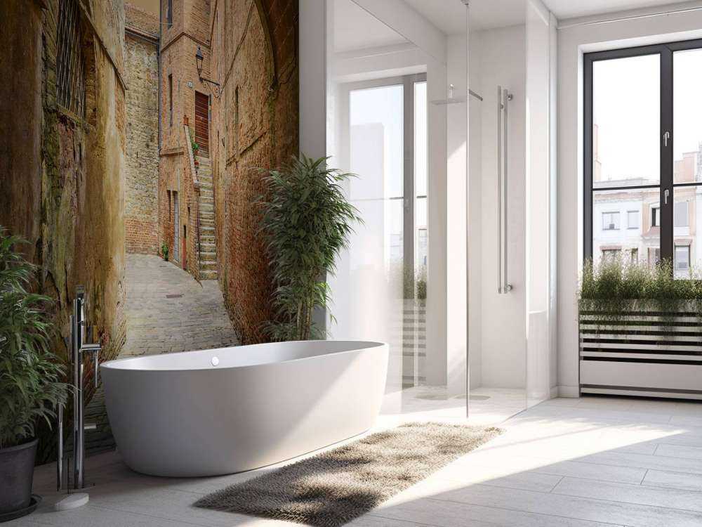 Wąska łukowa ulica