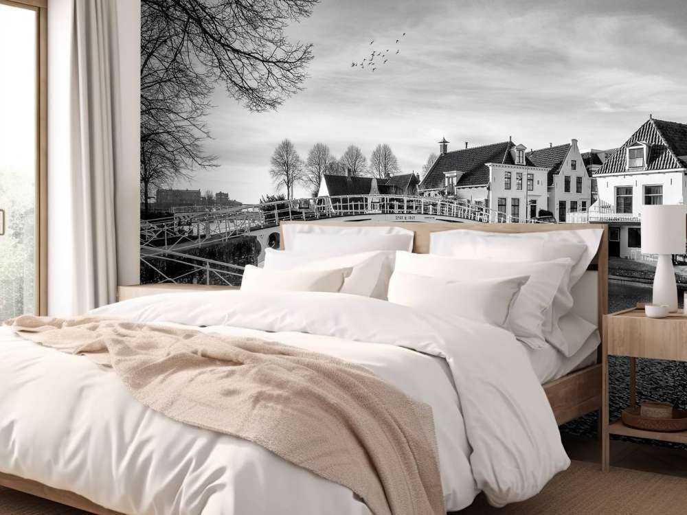 Miasto warowne Dokkum Most nad Klein Diep Fryzja 