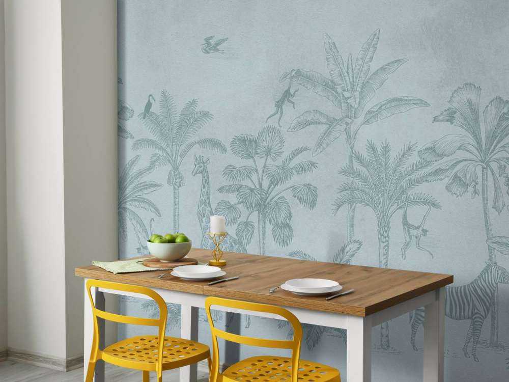 Tropikalne zwierzę dżungla niebieski