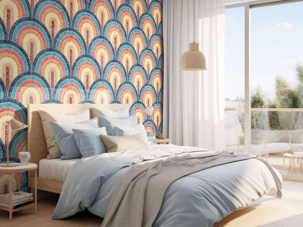 Falisty nadruk w stylu bohemy