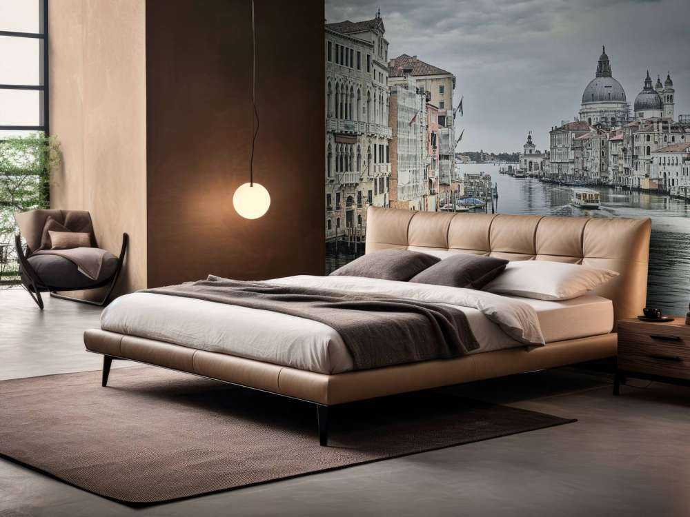 Kanał z łodziami w Wenecji