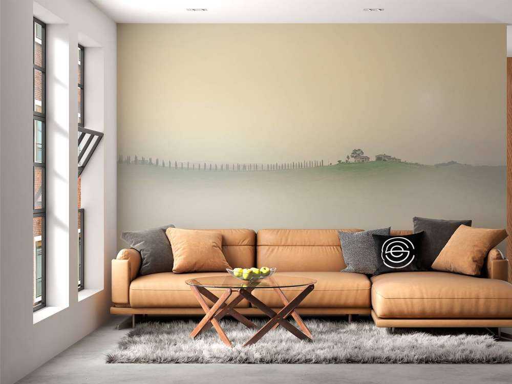 Mglisty włoski krajobraz