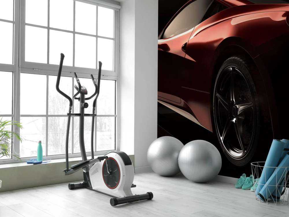 Czerwony samochód sportowy