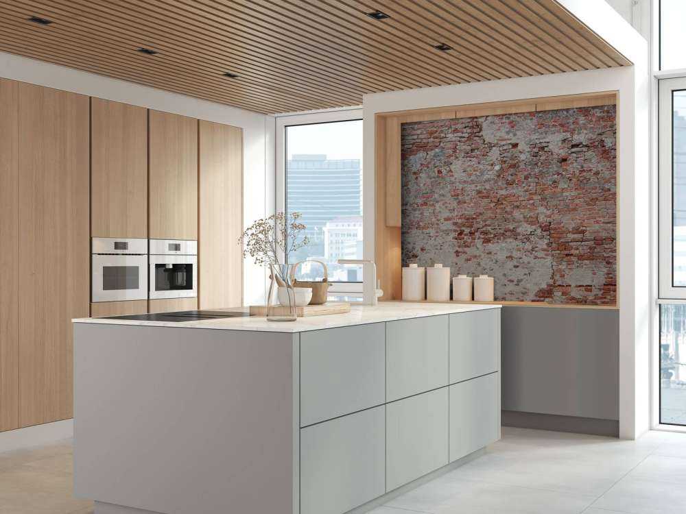 Krusząca się ściana z cegieł