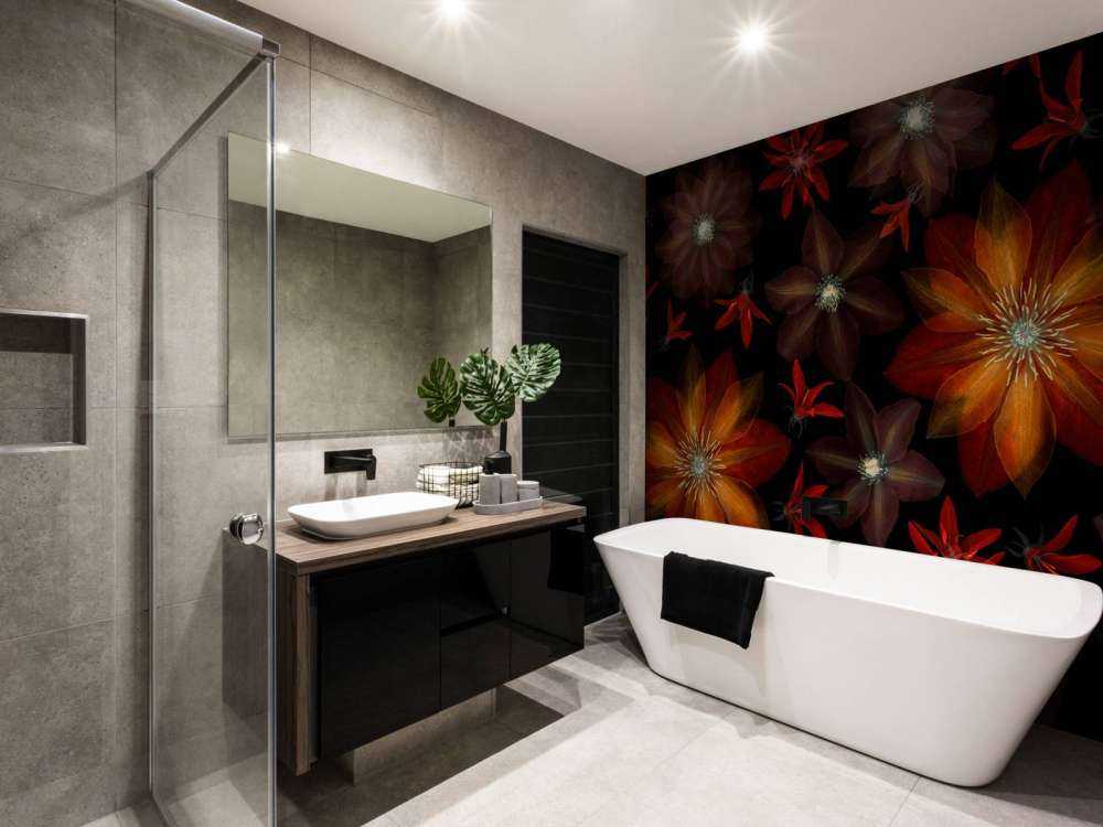 Czerwone kwiaty clematisa