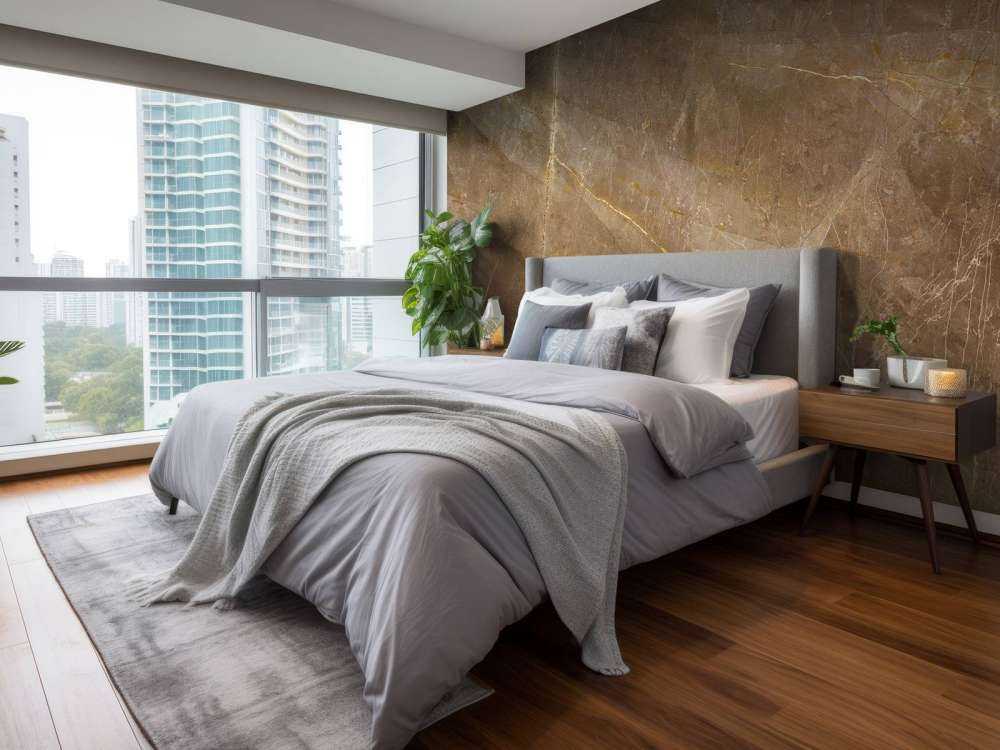 Naturalny brązowy marmur