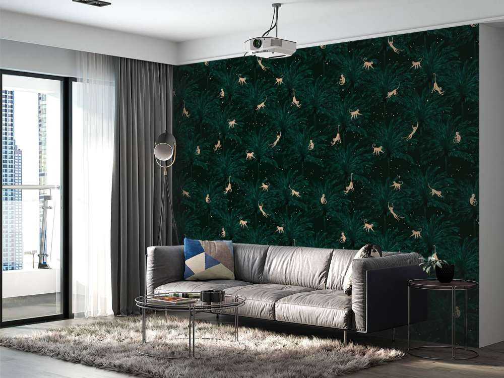 Tropikalne małpy - zielony