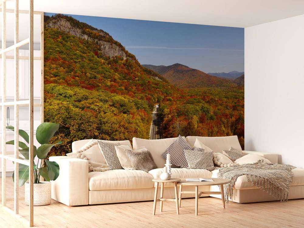 Droga przez jesienny krajobraz