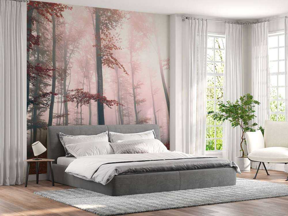 Krajobraz czerwonego lasu