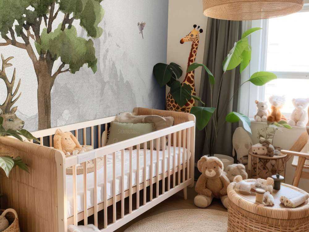 Zwierzęta leśne w pobliżu góry