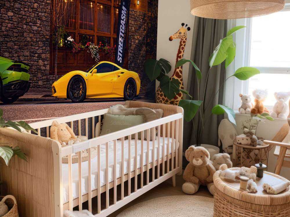 Ekskluzywne samochody w drewnianej chacie