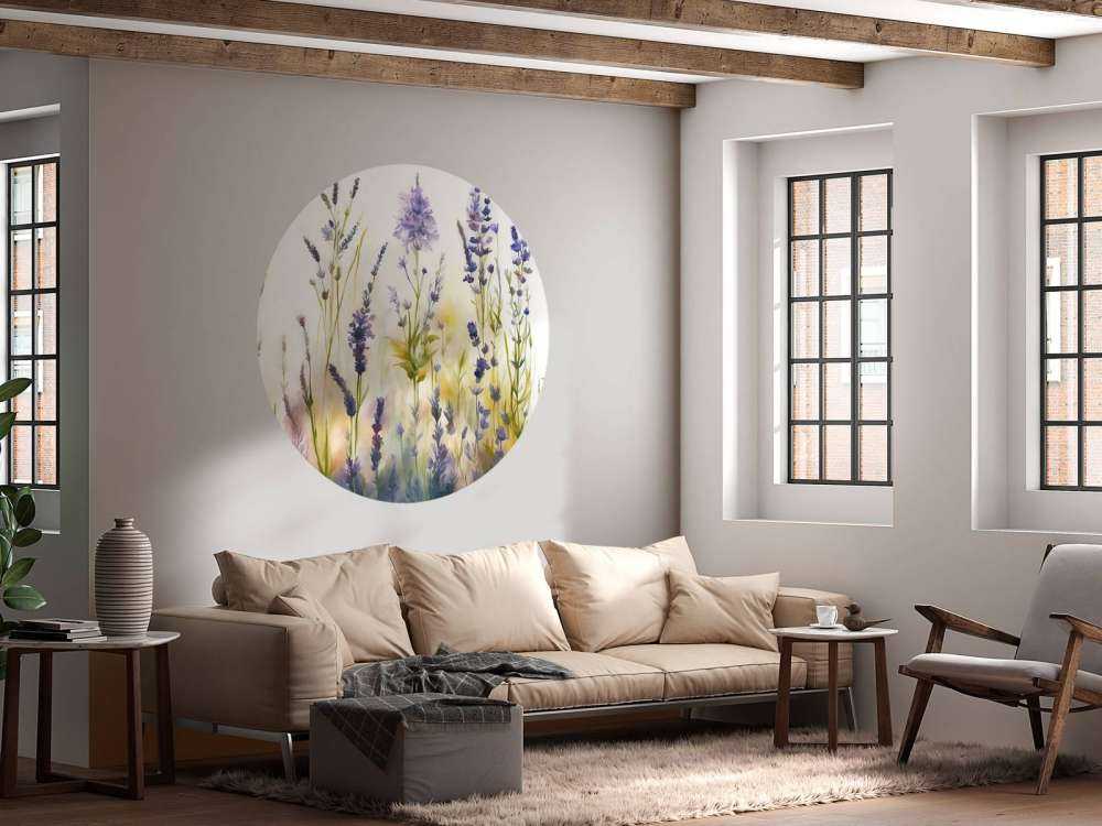 Lawendowa Polana Bezszwowy Pastel